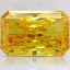 6.26 Ct. Fancy Vivid Orangy Yellow Radiant Lab Grown Diamond