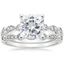 18KW Moissanite Tiara Diamond Bridal Set (1/5 ct. tw.), smalltop view