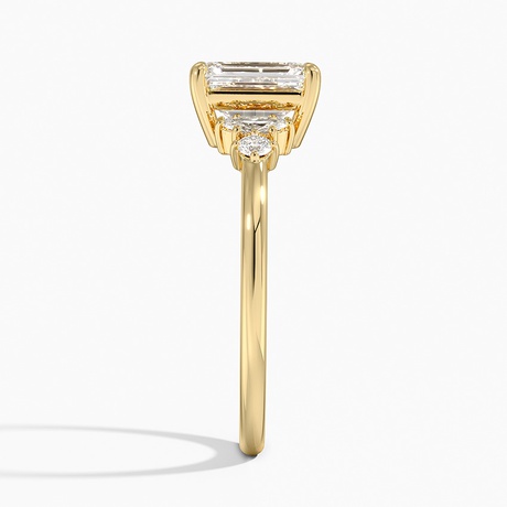 18K Yellow Gold Miroir Diamond Ring
