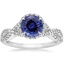PT Sapphire Entwined Halo Diamond Ring (1/3 ct. tw.), smalltop view