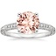 18KW Morganite Luxe Hudson Engraved Diamond Ring (1/10 ct. tw.), smalltop view