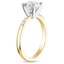 18K Yellow Gold Lark Diamond Ring, smallside view