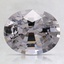 8.9x7.2mm Gray Oval Spinel