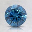 1.27 Ct. Fancy Deep Greenish Blue Round Lab Created Diamond
