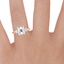 14K Rose Gold Rhiannon Diamond Ring (1/4 ct. tw.), smallzoomed in top view on a hand