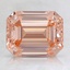 2.48 Ct. Fancy Orangy Pink Emerald Lab Created Diamond