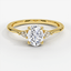 18KY Moissanite Aria Diamond Ring (1/10 ct. tw.), smalltop view