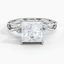 Moissanite Willow Diamond Ring (1/8 ct. tw.) in 18K White Gold