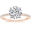 14K Rose Gold Luxe Ballad Diamond Ring (1/4 ct. tw.), smalltop view