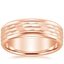 Rose Gold River Wedding Ring