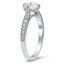 Compass Point Tapered Pave Diamond Ring, smallview