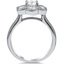 Petal Halo Diamond Ring, smallside view