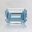 1.08 Ct. Fancy Intense Blue Emerald Lab Created Diamond