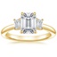 18K Yellow Gold Rhiannon Diamond Ring (1/4 ct. tw.), smalltop view
