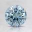 1.35 Ct. Fancy Blue Round Lab Created Diamond