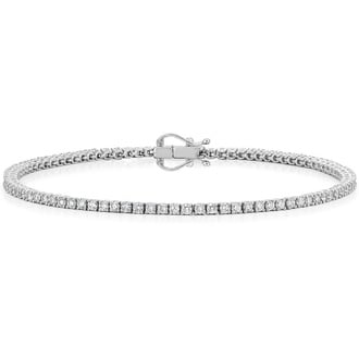 synthetic diamond tennis bracelet