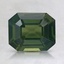 7.5x6.1mm Green Emerald Sapphire