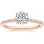 Round 14K Rose Gold Perfect Fit Diamond Ring (1/5 ct. tw.)