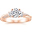 14K Rose Gold Three Stone Petite Twisted Vine Diamond Ring (2/5 ct. tw.), smalltop view