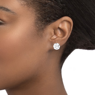 Certified Lab Created Diamond Stud Earrings (8 ct. tw.) - Brilliant Earth
