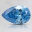 0.79 Ct. Fancy Blue Pear Lab Created Diamond