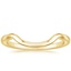 Yellow Gold Curved Nesting Stackable Ring 