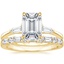 18K Yellow Gold Quinn Diamond Ring with Leona Diamond Ring (1/3 ct. tw.)