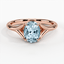 Rose Gold Aquamarine Reverie Ring