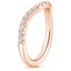 14K Rose Gold Curved Amelie Diamond Ring (1/3 ct. tw.), smallside view