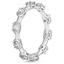 Platinum Jade Trau Cavetta Diamond Eternity Ring, smallside view