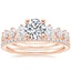 14K Rose Gold Echo Diamond Ring with Luxe Ballad Diamond Ring (1/4 ct. tw.)