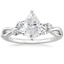 PT Moissanite Willow Diamond Ring (1/8 ct. tw.), smalltop view
