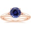 14KR Sapphire Reverie Solitaire Ring, smalltop view
