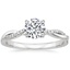 Platinum Petite Twisted Vine Diamond Ring (1/8 ct. tw.), smalltop view