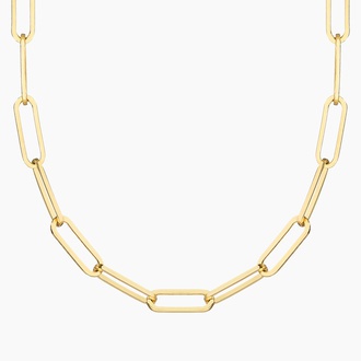 Lola Paperclip 18 In. Chain Necklace (Large)