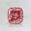 0.80 Ct. Fancy Vivid Pink Cushion Lab Created Diamond