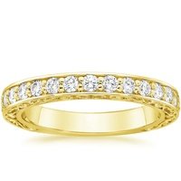 Custom Three-sided Pave Diamond Eternity Ring | Brilliant Earth