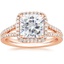 14KR Moissanite Fortuna Halo Diamond Ring (1/2 ct. tw.), smalltop view