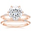 14KR Moissanite Alena Diamond Bridal Set, smalltop view