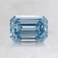 1.01 Ct. Fancy Intense Blue Emerald Lab Created Diamond