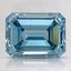 2.53 Ct. Fancy Vivid Blue Emerald Lab Grown Diamond