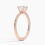 14K Rose Gold Aimee Solitaire Ring, smallside view