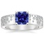 Sapphire Cascade Diamond Ring in Platinum