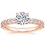 14K Rose Gold Valeria Diamond Ring, smalltop view