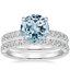 18KW Aquamarine Luxe Heritage Diamond Bridal Set, smalltop view