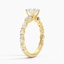18K Yellow Gold Three Stone Versailles Diamond Ring (1/2 ct. tw.), smallside view