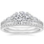 18K White Gold Luxe Nadia Diamond Ring (1/2 ct. tw.) with Ballad Diamond Ring (1/6 ct. tw.)