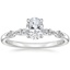 18K White Gold Petite Versailles Diamond Ring (1/6 ct. tw.), smalltop view