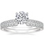 18K White Gold Petite Demi Diamond Ring (1/5 ct. tw.) with Luxe Sia Diamond Ring (1/5 ct. tw.)