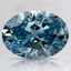 1.80 Ct. Fancy Vivid Blue Oval Lab Created Diamond